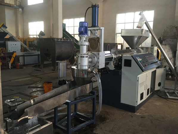 pe plastic flakes pelletizing line