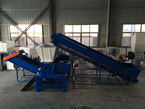 double shaft plastic shredder