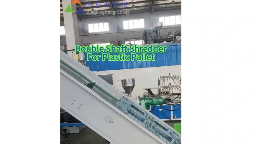 Double shaft Shredder For Plastic Pallet